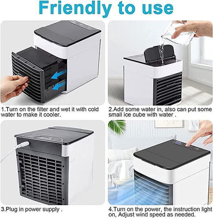 Mini Air Conditioner Air Cooler – 3-in-1 Portable Cooling, Humidifier & Fan